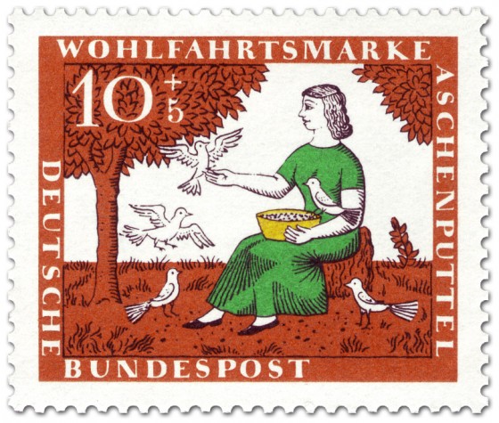 Stamp: Die Tauben helfen Aschenputtel