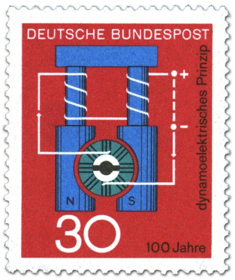 Stamp: Dynamo-Prinzip (Werner von Siemens)