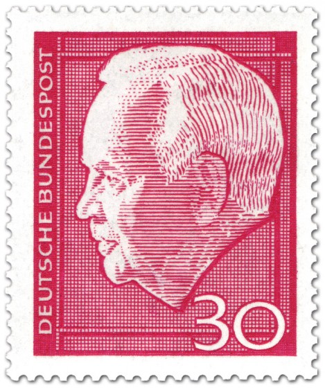 Stamp: Heinrich Lübke (Bundespräsident, 30)