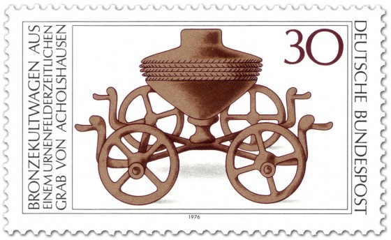 Stamp: Kultwagen aus Bronze (aus Acholshausen)