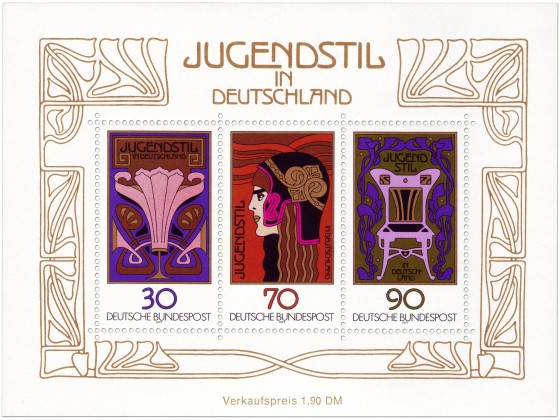 Stamp: Jugendstil Deutschland (Briefmarken-Block)