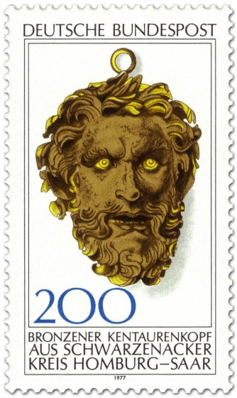 Stamp: Kentaur-Kopf aus Bronze (Schwarzenacker)