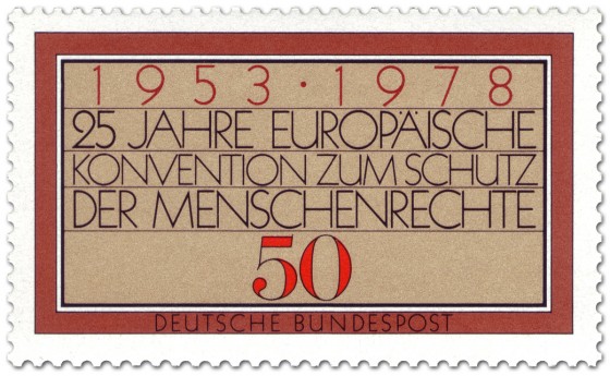 Stamp: Europäische Konvention zum Schutz der Menschenrechte