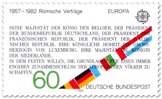 Stamp: 25 Jahre Römische Verträge