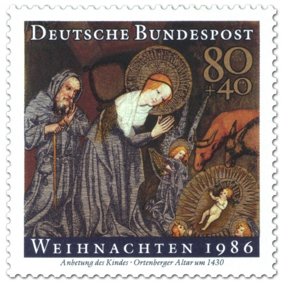 Stamp: Anbetung Kind (Weihnachtsmarke 1986)