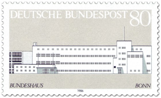 Stamp: Bundeshaus in Bonn