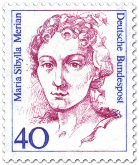 Stamp: Maria Sibylla Merian (Künstlerin)