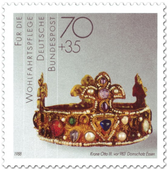 Stamp: Krone mit Edelsteinen (von Otto III, vor 963)