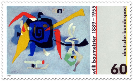 Stamp: Bluxao (Gemälde) von Willi Baumeister