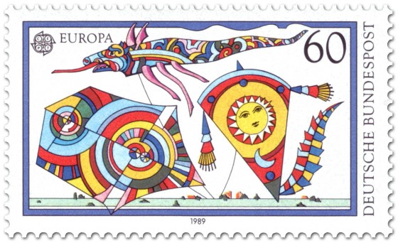 Stamp: Bunte Flugdrachen